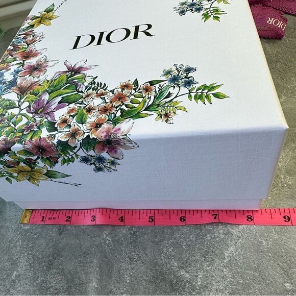 Dior Decorative Floral Gift Storage Box 8.25” - Picture 5 of 7